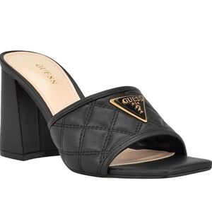 Guess Gelina Block Heel Open Toe Fress Sandal Size 6